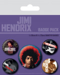 Набор значков Jimi Hendrix Experience