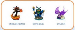 Skylanders Imaginators:   3  1 (Smolderdash / Dune Bug/ Cynder)