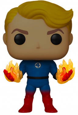  Funko POP: Fantastic Four  Human Torch Suited Glows In The Dark Bobble-Head (9,5 )