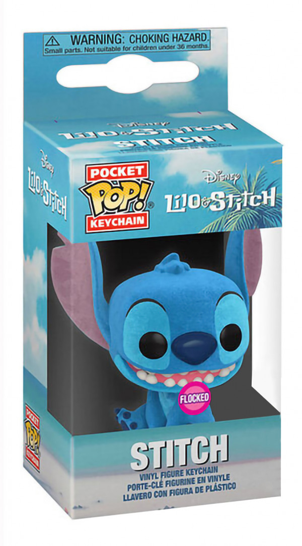 Брелок Funko Pocket POP: Disney Lilo & Stitch – Stitch Flocked Exclusive