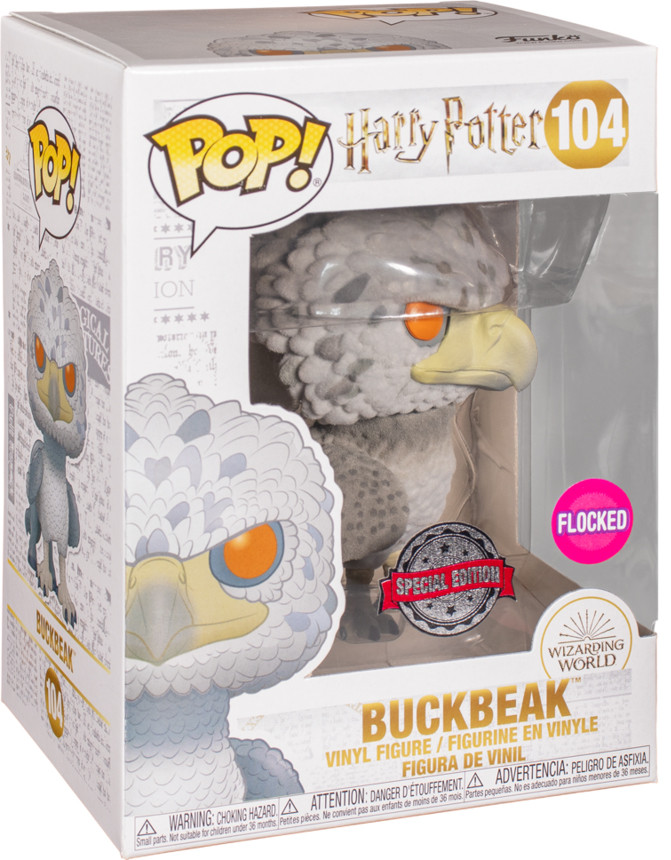  Funko POP: Harry Potter  Buckbeak Flocked (9,5 )
