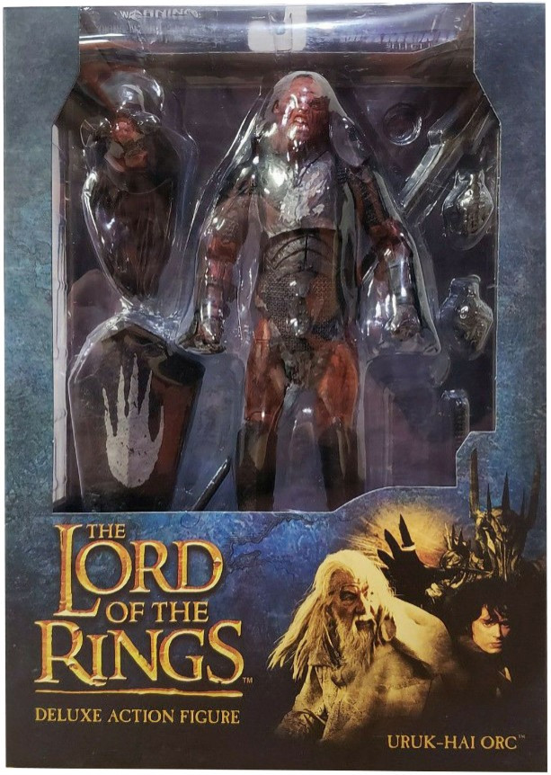  Deluxe Action Figure: The Lord Of The Rings  Uruk-Hai [Series 4] (18 )