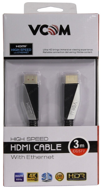  VCOM HDMI 19M/M 2.0, 4K@60 Hz 3  (CG577-3M)