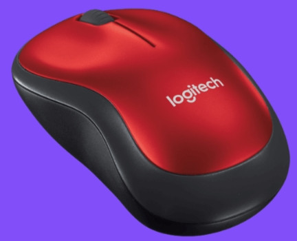Мышь Logitech Wireless M185 беспроводная для PC (красный) (910-002240)