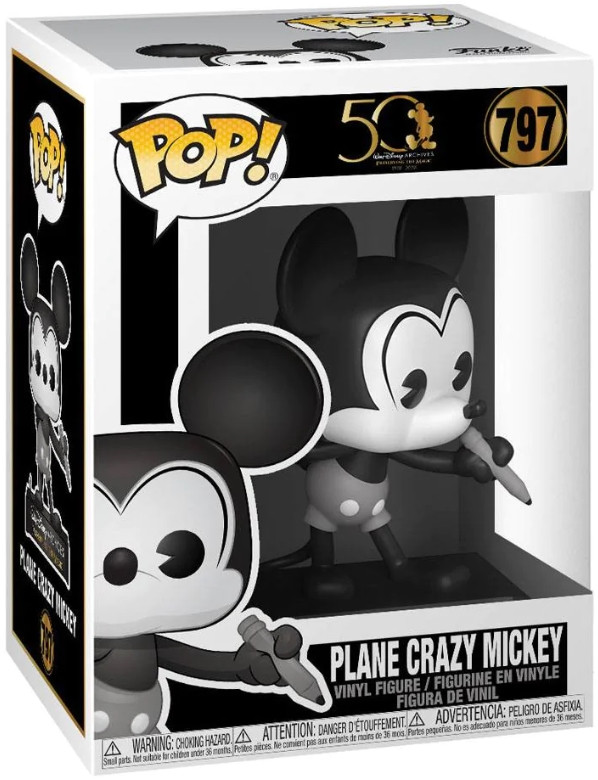 Фигурка Funko POP Walt Disney: Archives – 50 Plane Crazy Mickey (9,5 см)