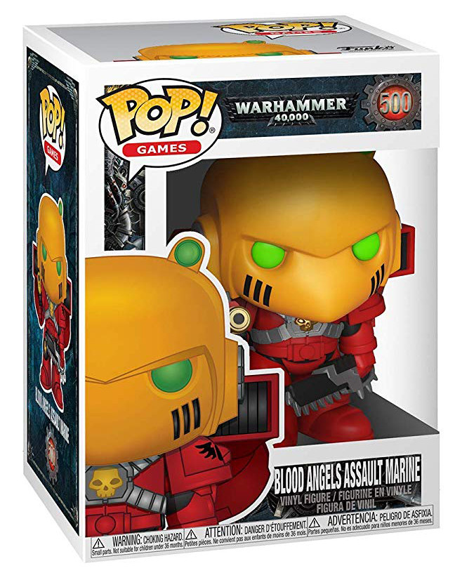  Funko POP Games: Warhammer 40 000  Blood Angels Assault Marine (9,5 )