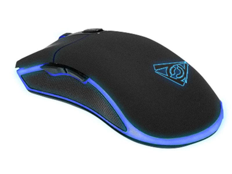 Мышь Qcyber Hype проводная лазерная игровая c подсветкой для PC