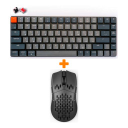  Keychron K3 ( M1 black,  K3 Low Profile, White LED, Red Switch)