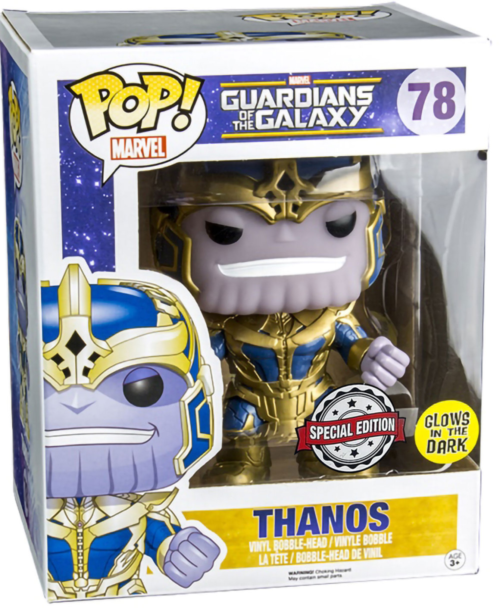  Funko POP: Marvel Guardians Of The Galaxy  Thanos Glows In The Dark Bobble-Head Exclusive (15 )