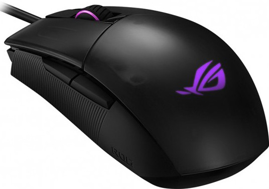 Мышь ASUS ROG Strix Impact II игровая проводная с подсветкой для PC (черный) (90MP01E0-B0UA00)