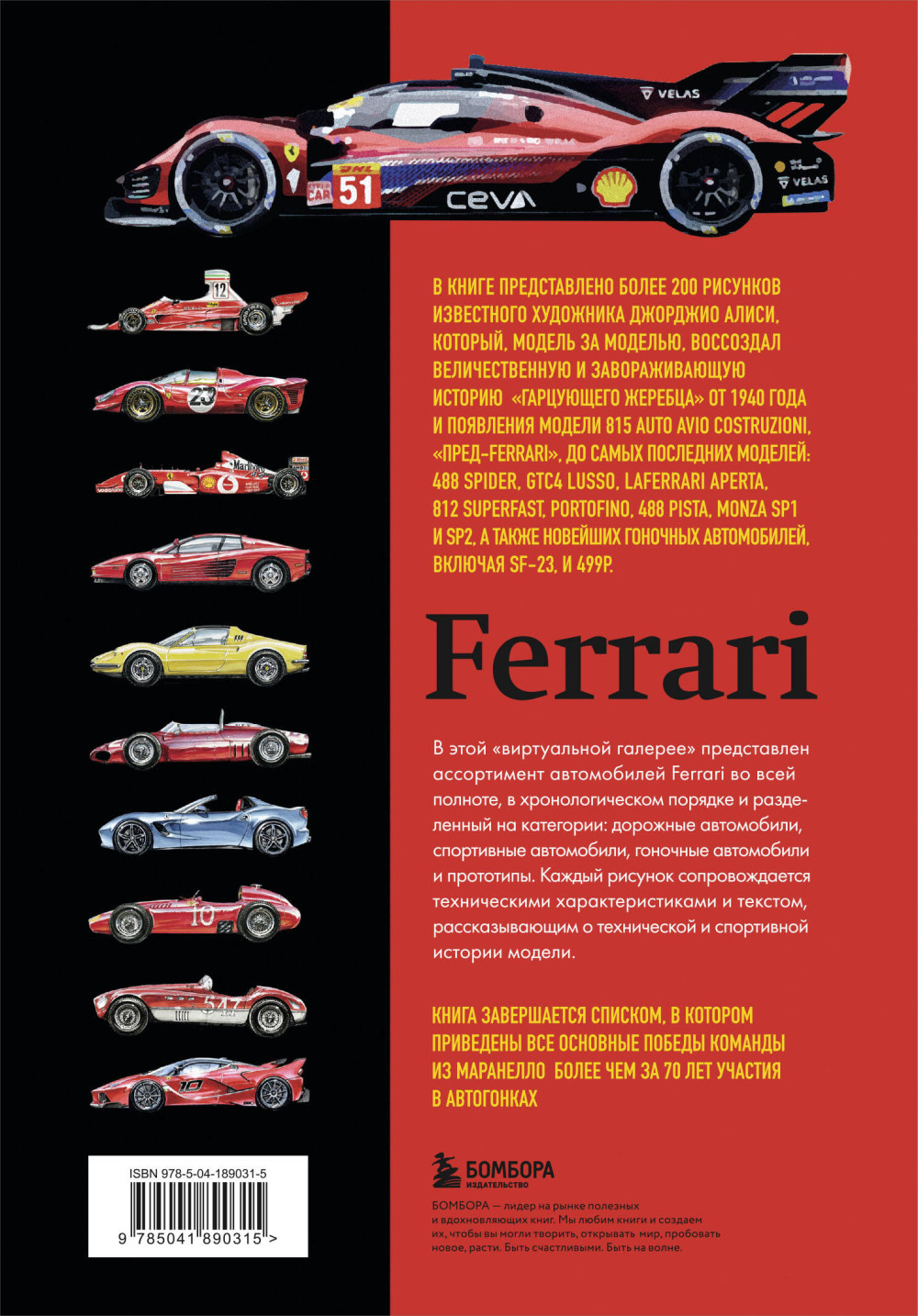 Все автомобили Ferrari: От Формулы-1 до спорткаров и прототипов
