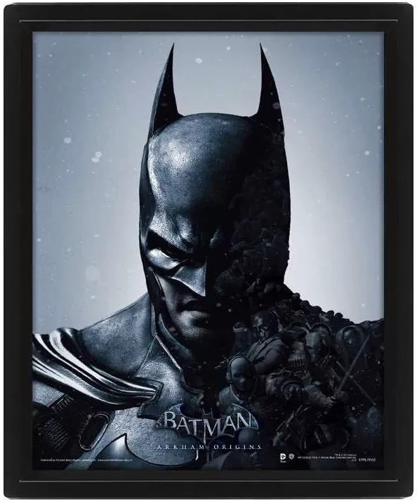 3D Постер Batman Arkham Origins: Batman / Joker