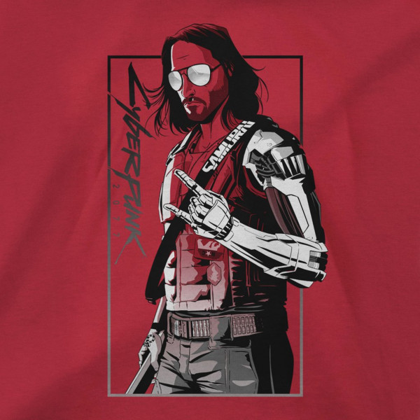Футболка Cyberpunk 2077: Toy Box Johnny Premium