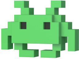  Funko POP 8-Bit: Space Invaders  Medium Invader (9,5 )