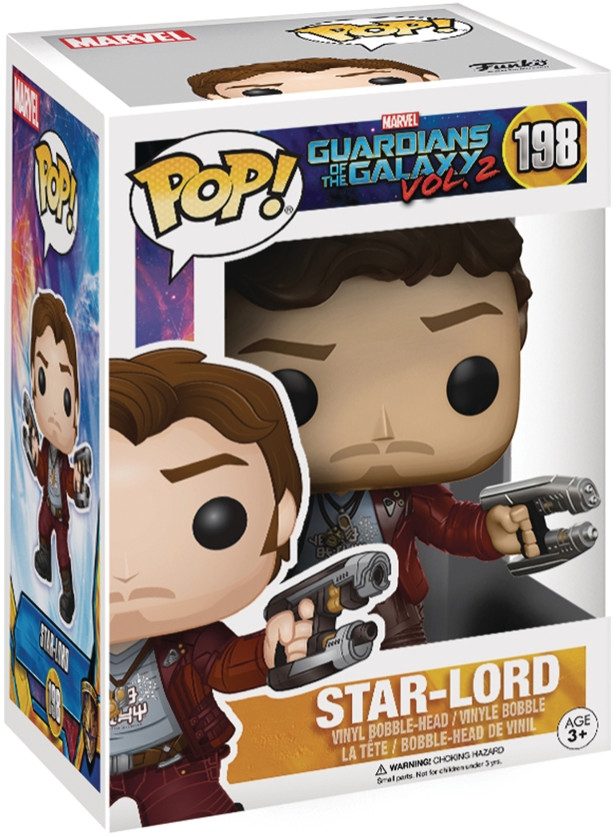 Фигурка Funko POP Marvel: Guardians Of The Galaxy Vol. 2 – Star-Lord With Chase Bobble-Head (9,5 см)