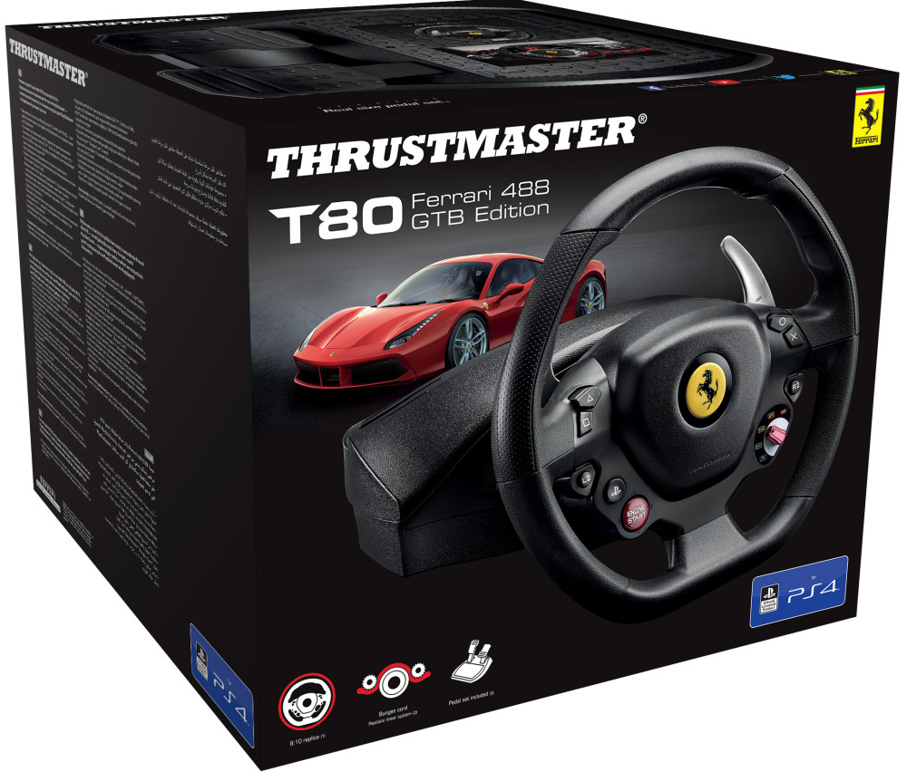  Thrustmaster T80 Ferrari 488 GTB Edition  PS4 / PC