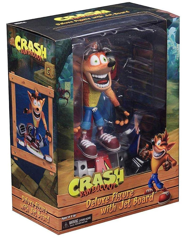  NECA: Crash Bandicoot  Deluxe Crash with Hoverboard (17 )