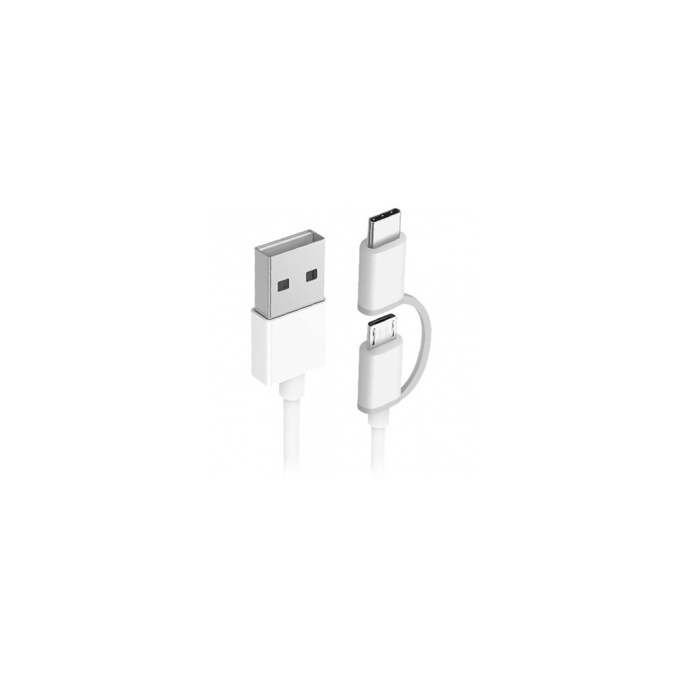 ������ Xiaomi Mi 2 in 1 Micro USB + Type C (White)