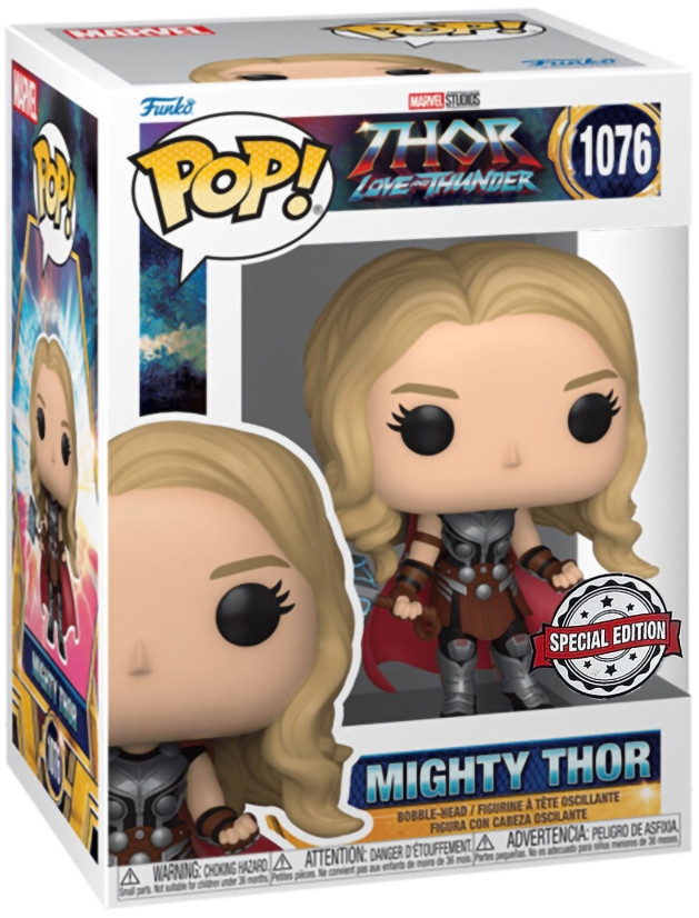 ������� Funko POP Marvel: Thor Love & Thunder � Mighty Thor (MT) Exclusive Bobble-Head (9,5 ��)