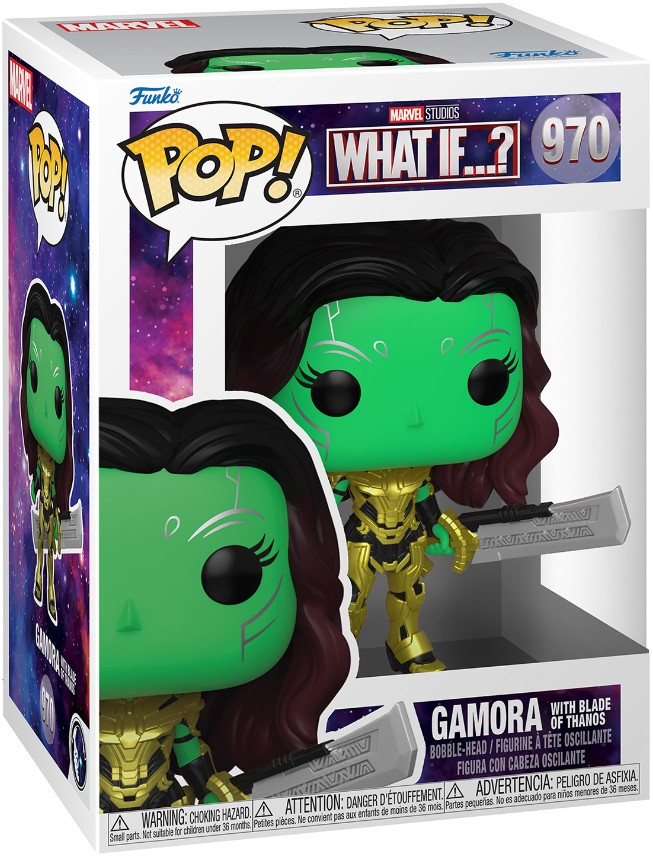  Funko POP: Marvel What If...?  Gamora With Blade Of Thanos Bobble-Head (9,5 )