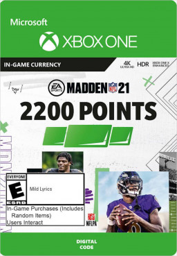Madden NFL 21. 2200 Madden Points [Xbox One,  ]