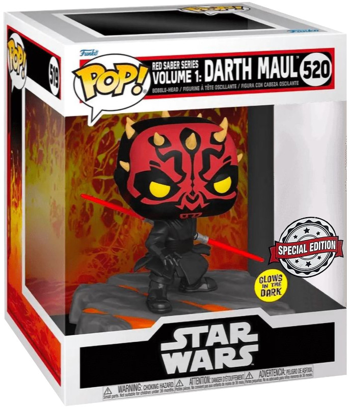  Funko POP Star Wars: Sith Darth Maul Glows In The Dark Exclusive Bobble-Head (9,5 )