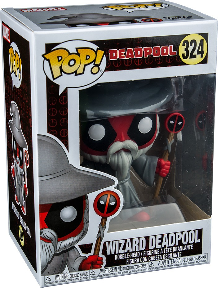  Funko POP: Deadpool  Wizard Deadpool Bobble-Head (9,5 )
