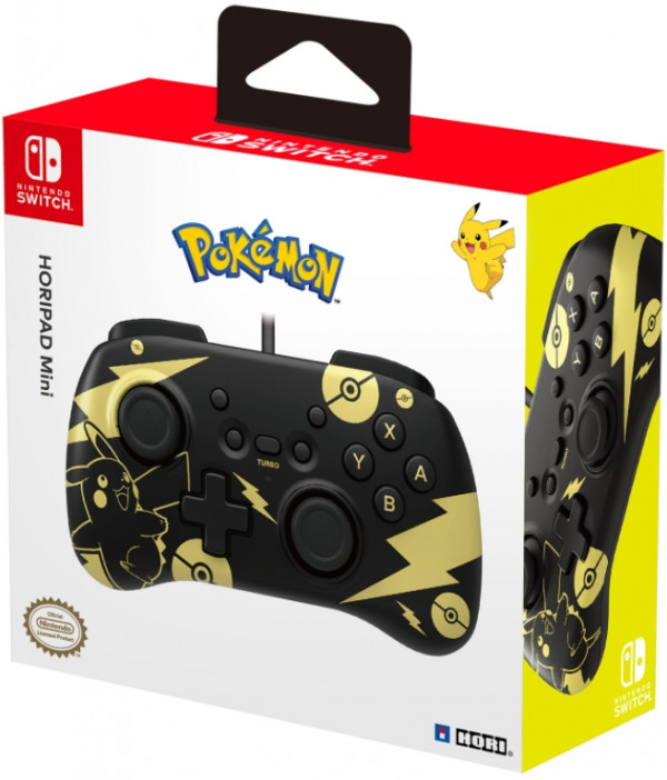 Геймпад Hori: Horipad Mini – Pikachu Black & Gold проводной для Nintendo Switch (NSW-289U)