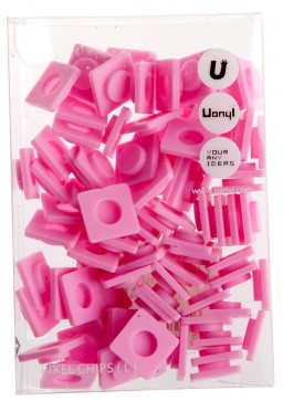 Пиксельные фишки Большие WY-P001 (Pixel Chips Large) (Розовый)