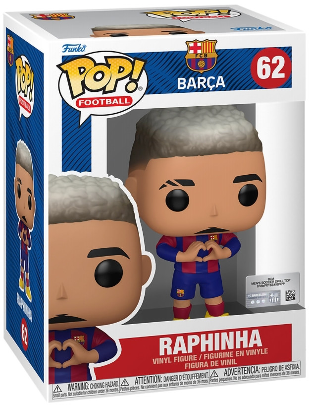 Фигурка Funko POP Football: Barcelona – Raphinha (9,5 см)