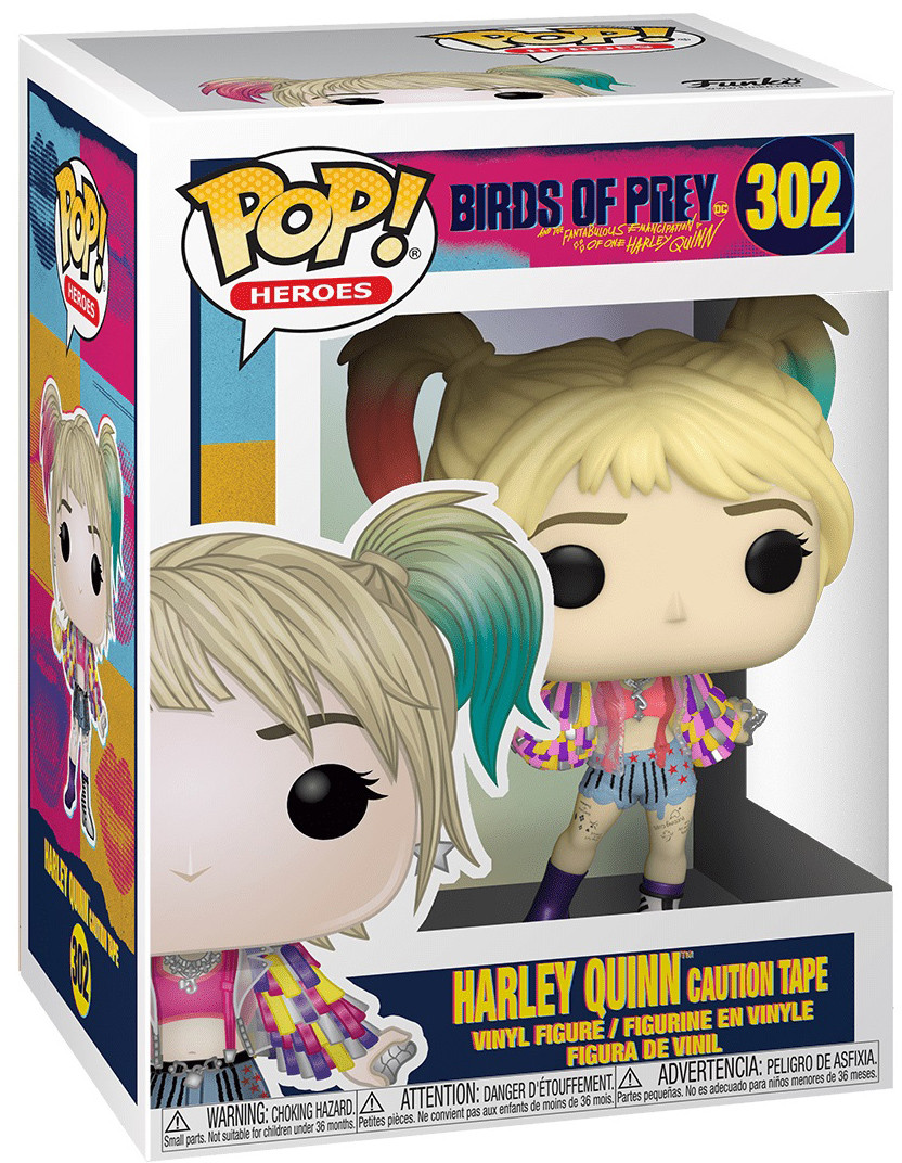  Funko POP Heroes: Birds Of Prey  Harley Quinn Caution Tape (9,5 )