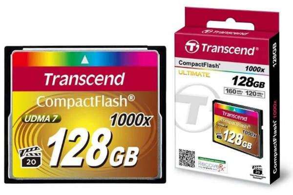 Карта памяти Transcend CompactFlash 1000x 128GB