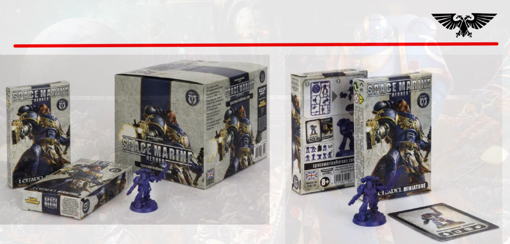  Warhammer Blind Box: Miniatures Space Marine Heroes – Rest Of The World (1 .  )