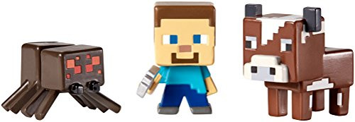 ���������, ����� ������� Minecraft. Series 1. Spider, Steve & Cow. 3 � 1