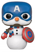  Funko POP Marvel: Holiday  Capt America Snowman Bobble-Head (9,5 )
