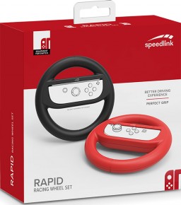 �������� ����������� Speedlink RAPID Racing Wheel Set ��� Nintendo Switch (black/red)