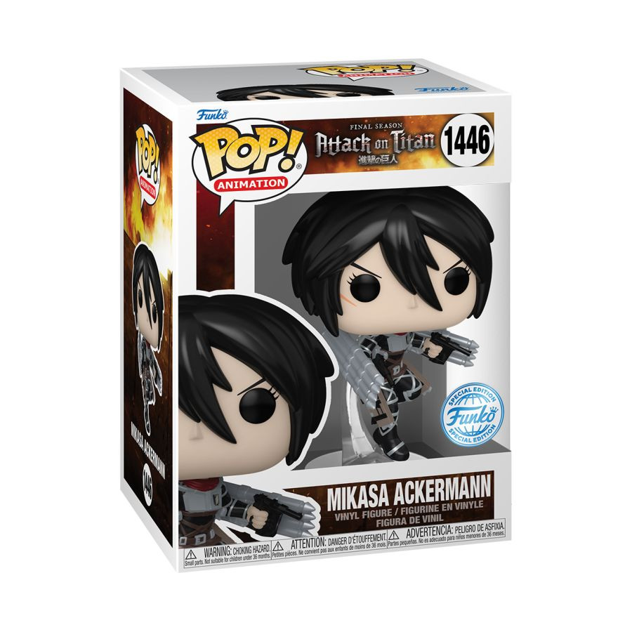 ������� Funko POP Animation: Attack On Titan � S5 Mikasa Ackerman Metallic Exclusive (9,5 ��)