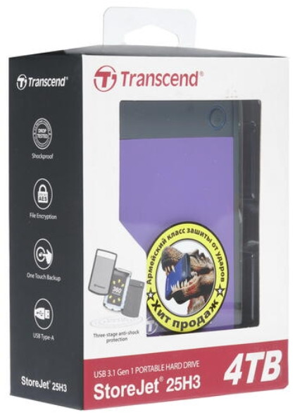    Transcend StoreJet 2.5" H3 4TB (-)