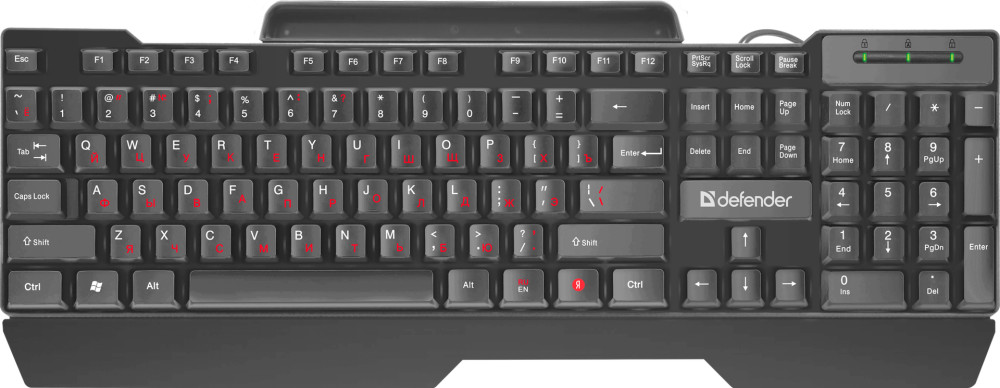 Клавиатура Defender Search HB-790 RU, полноразмерная для PC (черный) (45790)