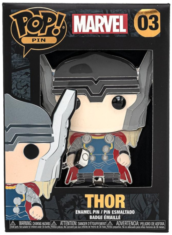 Значок Funko Pop Pin: Marvel – Thor Large Enamel Pin