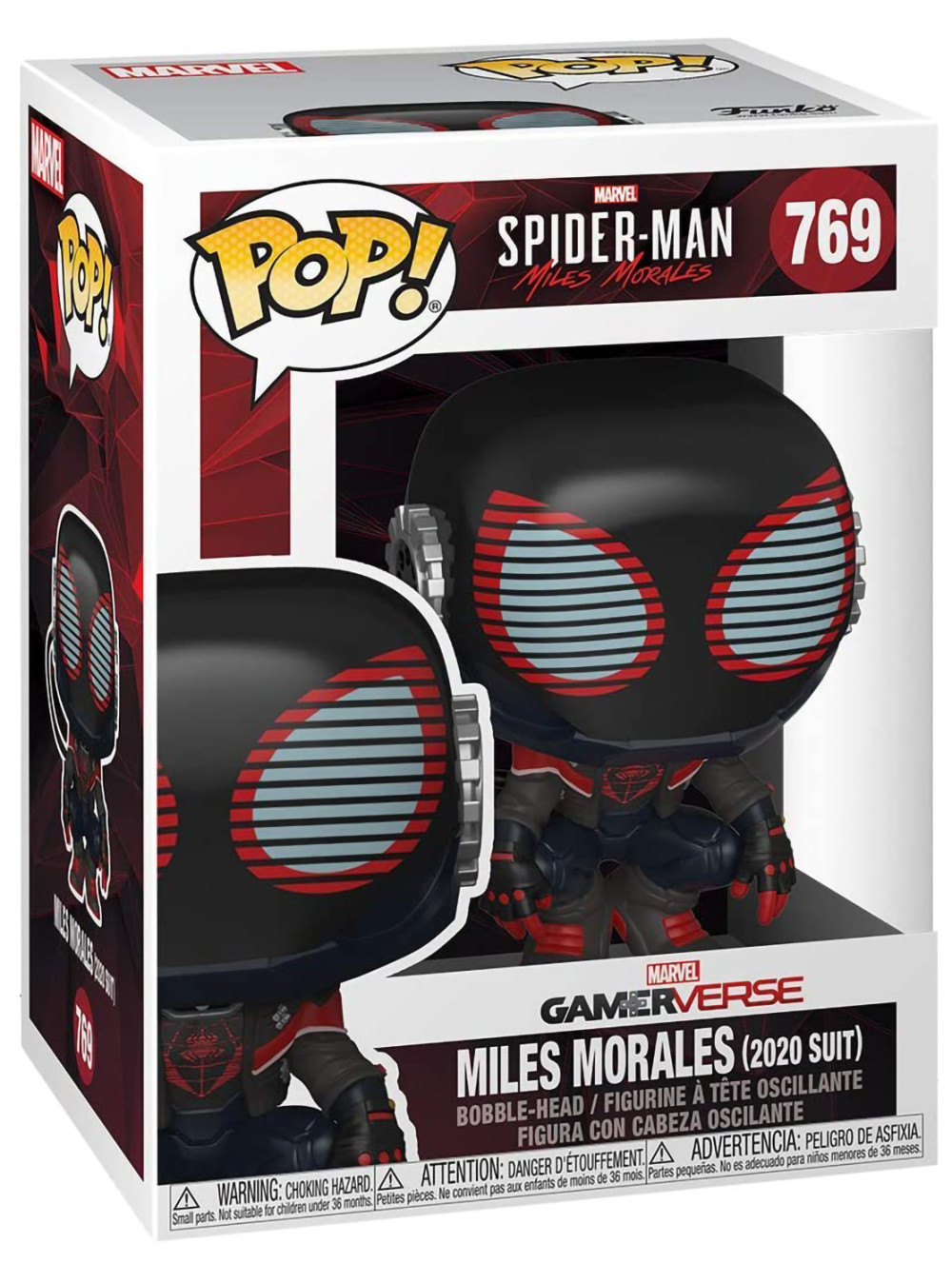 Фигурка Funko POP: Miles Morales Advanced Tech Suit Bobble-Head (9,5 см)