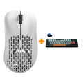   Xlite Wireless V2 Competition White +  Keychron K3, White LED  Blue Switch