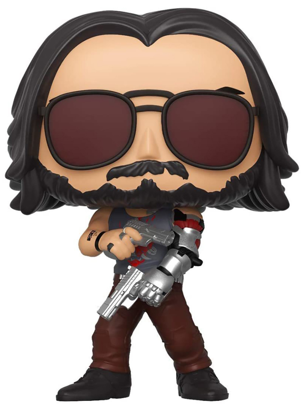  Funko POP Games: Cyberpunk 2077  Johnny Silverhand With Gun (9,5 )