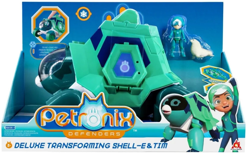 Игровой набор Petronix: Мега-трансформер 2в1 – Шэлли и фигурка