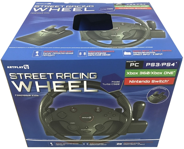 ���� Artplays Street Racing Wheel Turbo C900 ��� PS4 (��������� � PS3, ��, Xbox One, Xbox 360)
