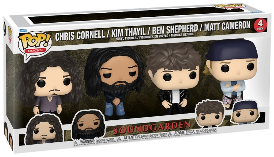Фигурка Funko POP Rocks: Soundgarden – Chris Cornell / Kim Thayil / Ben Shepherd / Matt Cameron (4 шт) (9,5 см)