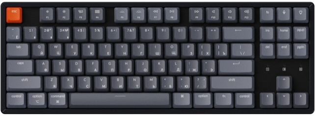 ����� �Keychron K8� (���� M1 black, ���������� K8 RGB Gateron Red Switch)
