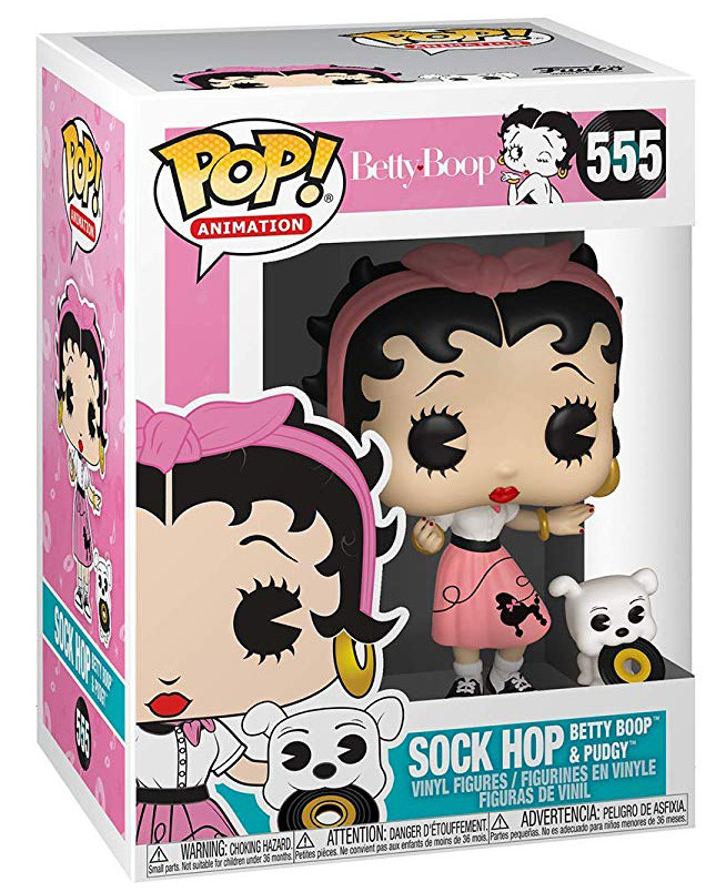  Funko POP Animation: Betty Boop  Sock Hop Betty Boop & Pudgy (9,5 )