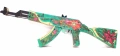 Оружие игровое / резинкострел автомат Калашникова АК-47 2 – Дикий лотос (деревянный)