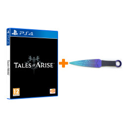Набор Tales of Arise [PS4, русские субтитры] + Оружие игровое нож Кунай 2 Холодное пламя деревянный